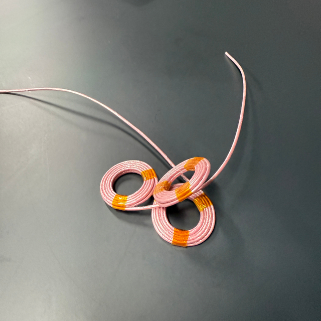 Bobina de cobre autoadhesiva rosa melocotón de 0,1x95 mm (10TS*3 YSWP-F)